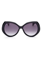 Max Mara 59mm Gradient Geometric Sunglasses