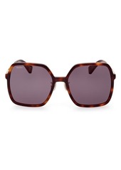 Max Mara 59mm Square Sunglasses