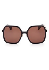 Max Mara 59mm Square Sunglasses