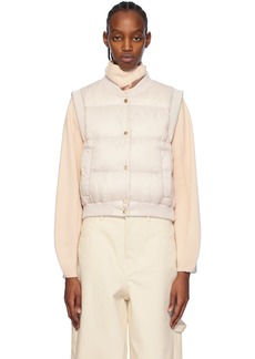 Max Mara Beige Asoft Down Vest