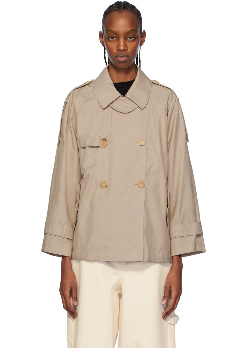 Max Mara Beige Dtrench Jacket