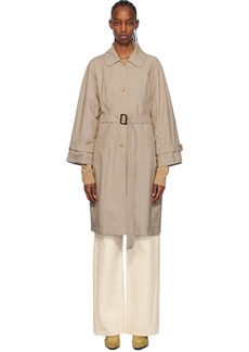 Max Mara Beige Ftrench Trench Coat