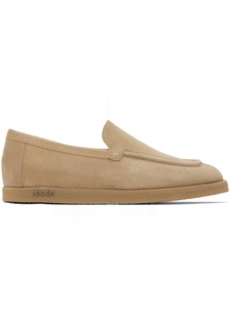 Max Mara Beige Goat Leather Loafers