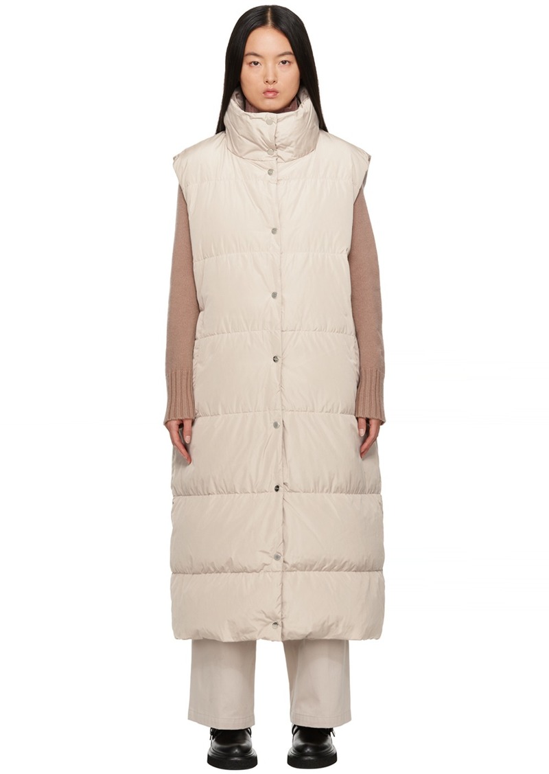 Max Mara Beige Taffgi Down Vest