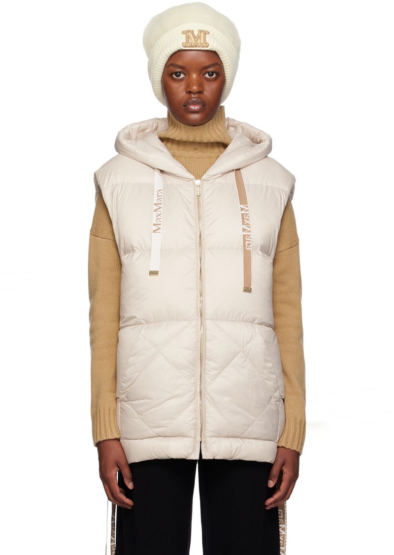 Max Mara Beige The Cube Tresse Down Vest