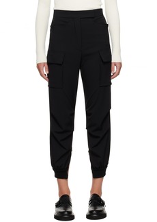 Max Mara Black Cargo Pocket Trousers