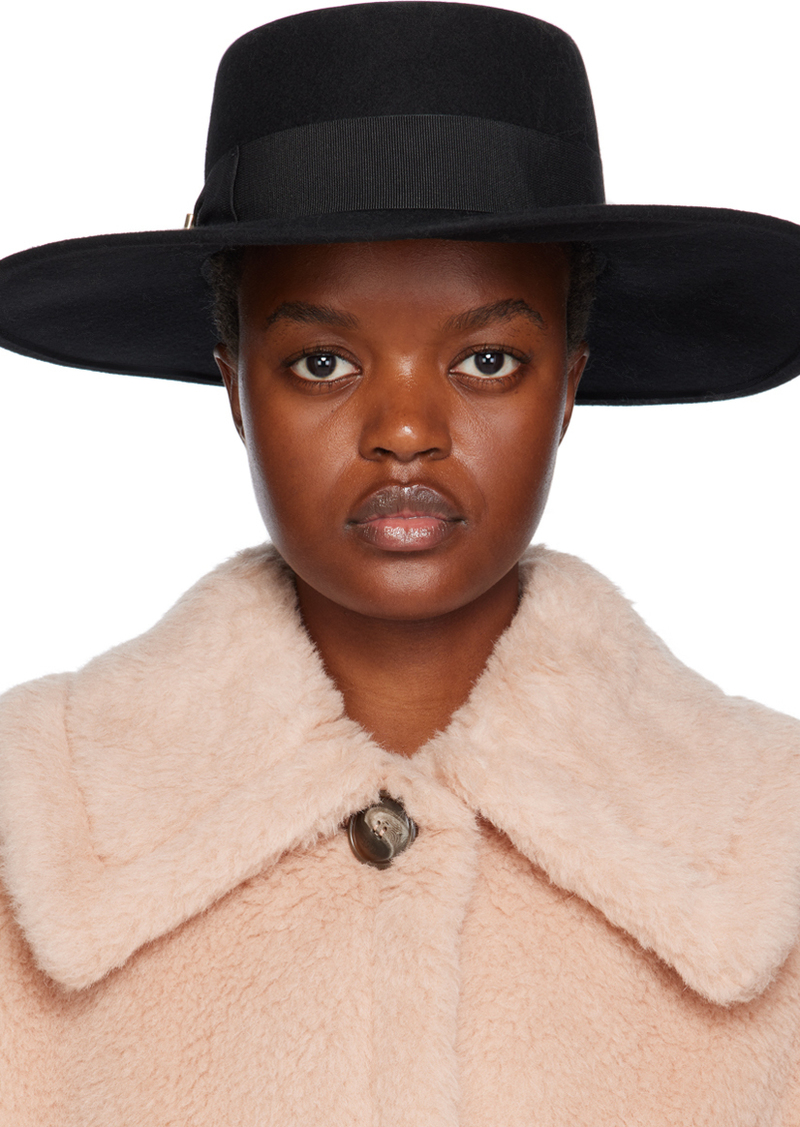 Max Mara Black Eliseo Hat