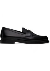 Max Mara Black Logo Hardware Loafers