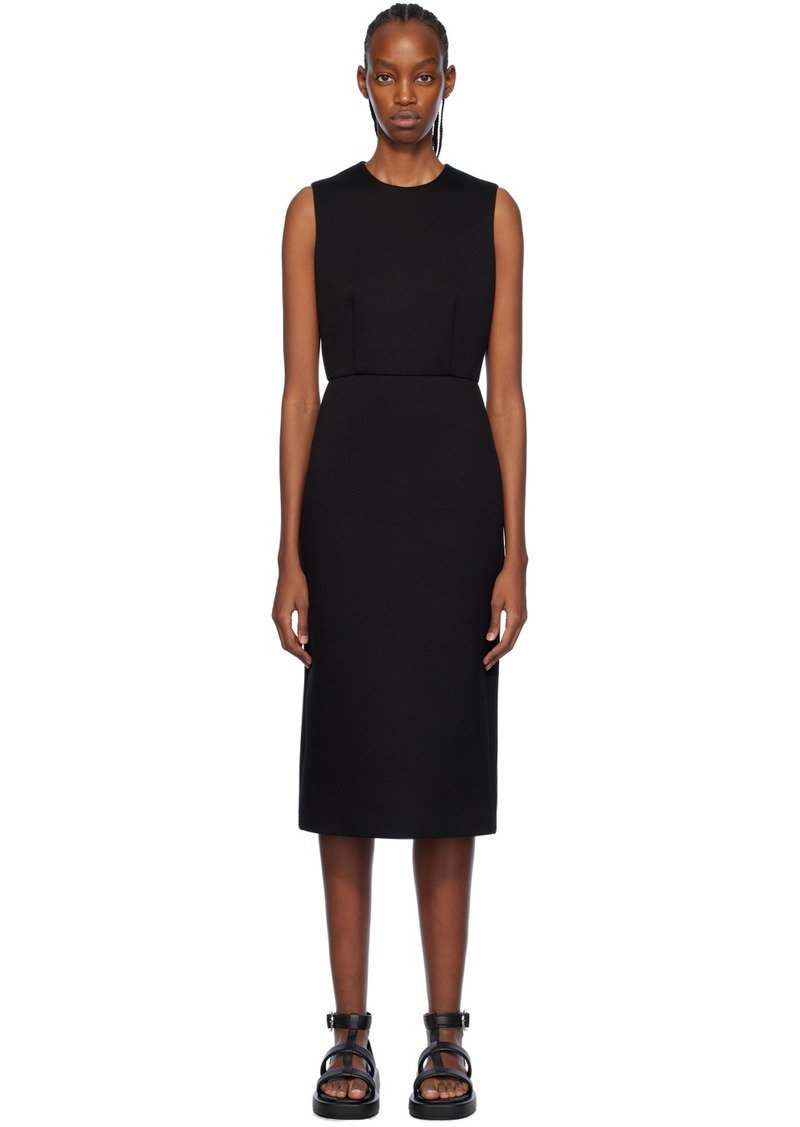 Max Mara Black Maremar Midi Dress