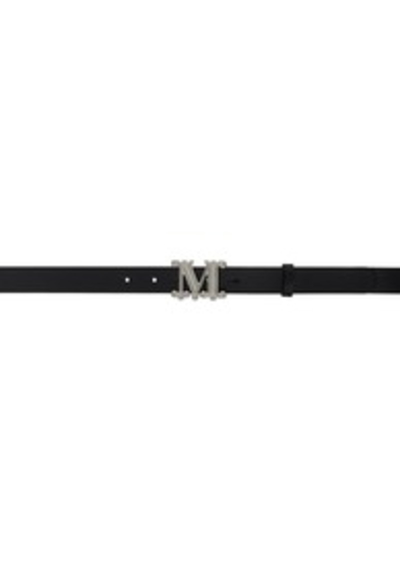 Max Mara Black Mgraziata 25 Belt