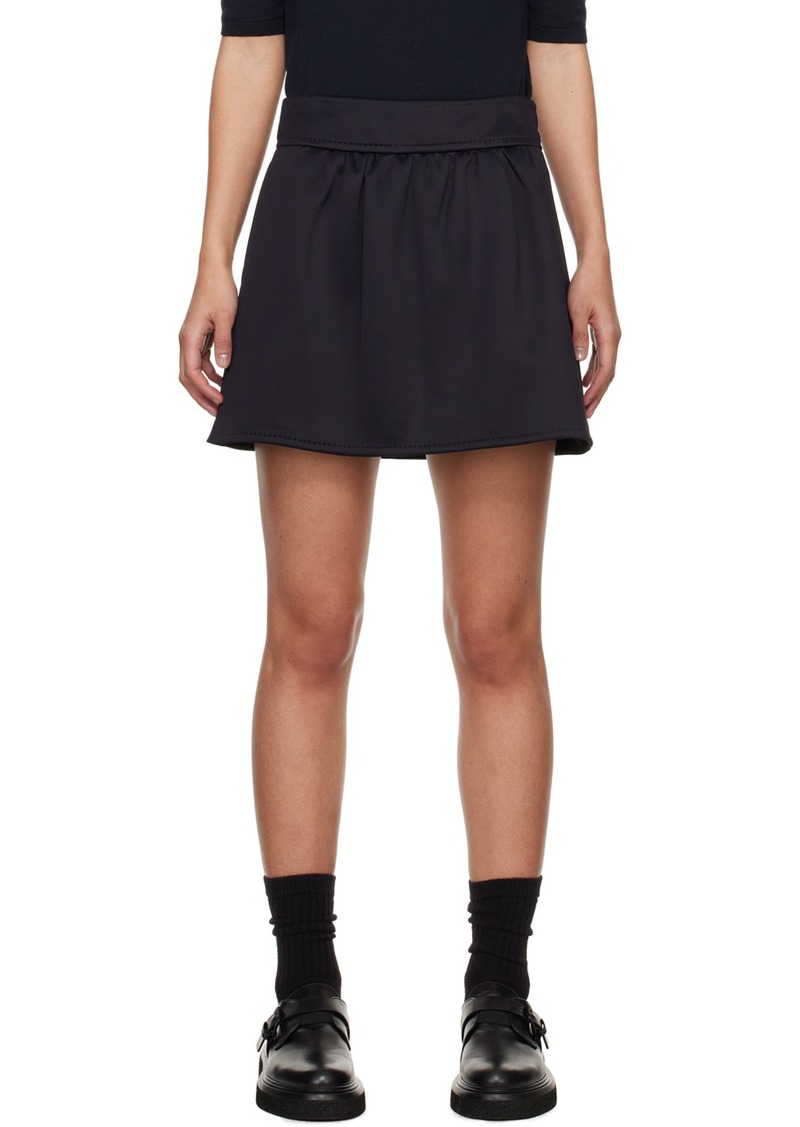Max Mara Black Nettuno Miniskirt