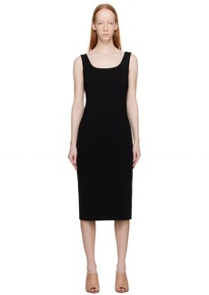 Max Mara Black Onagro Midi Dress