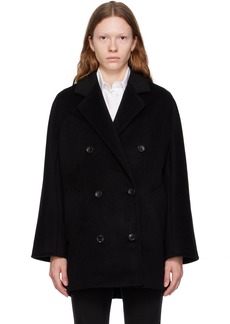 Max Mara Black Rebus Coat