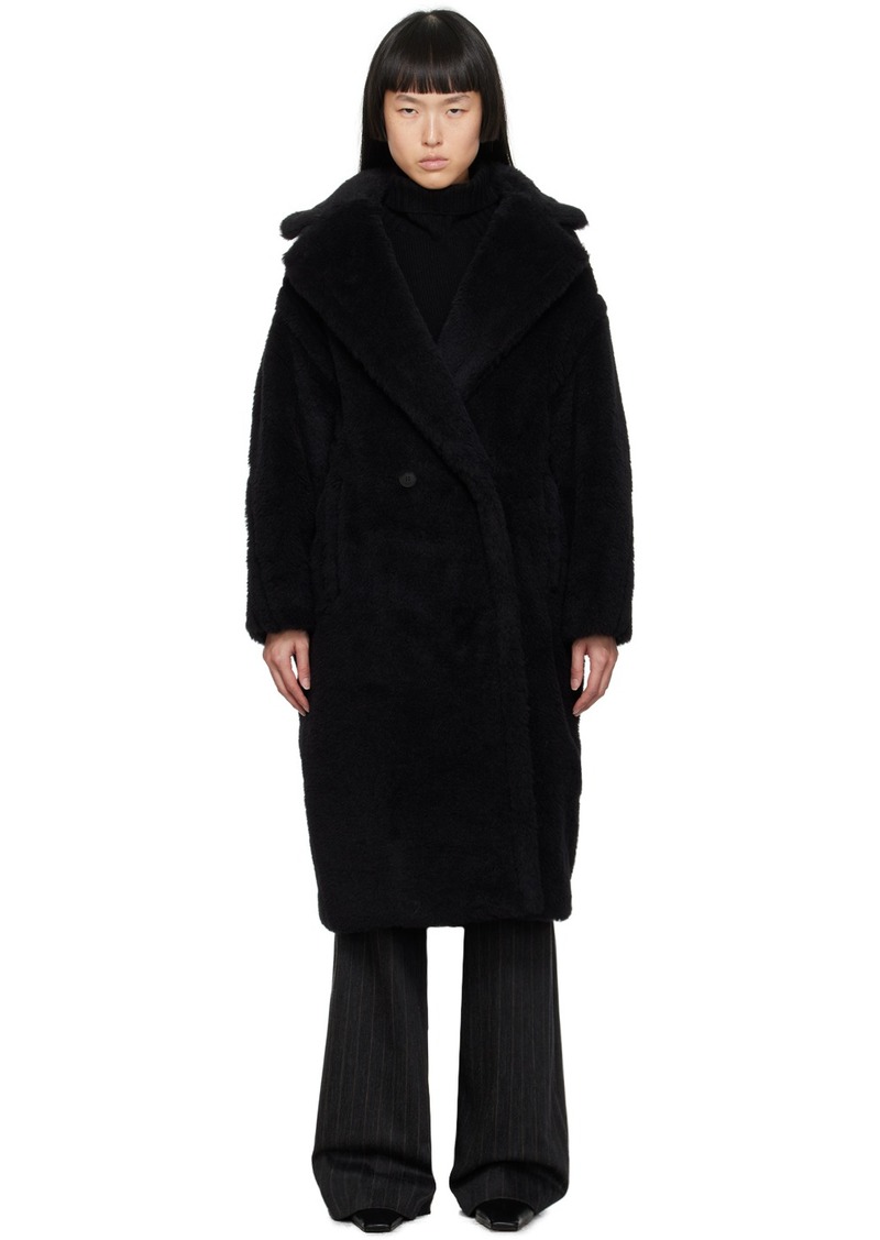 Max Mara Black Teddy Bear Icon Coat