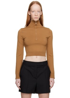 Max Mara Brown Balbo Turtleneck