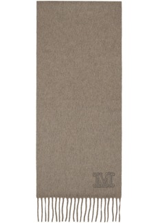 Max Mara Brown Cashmere Scarf