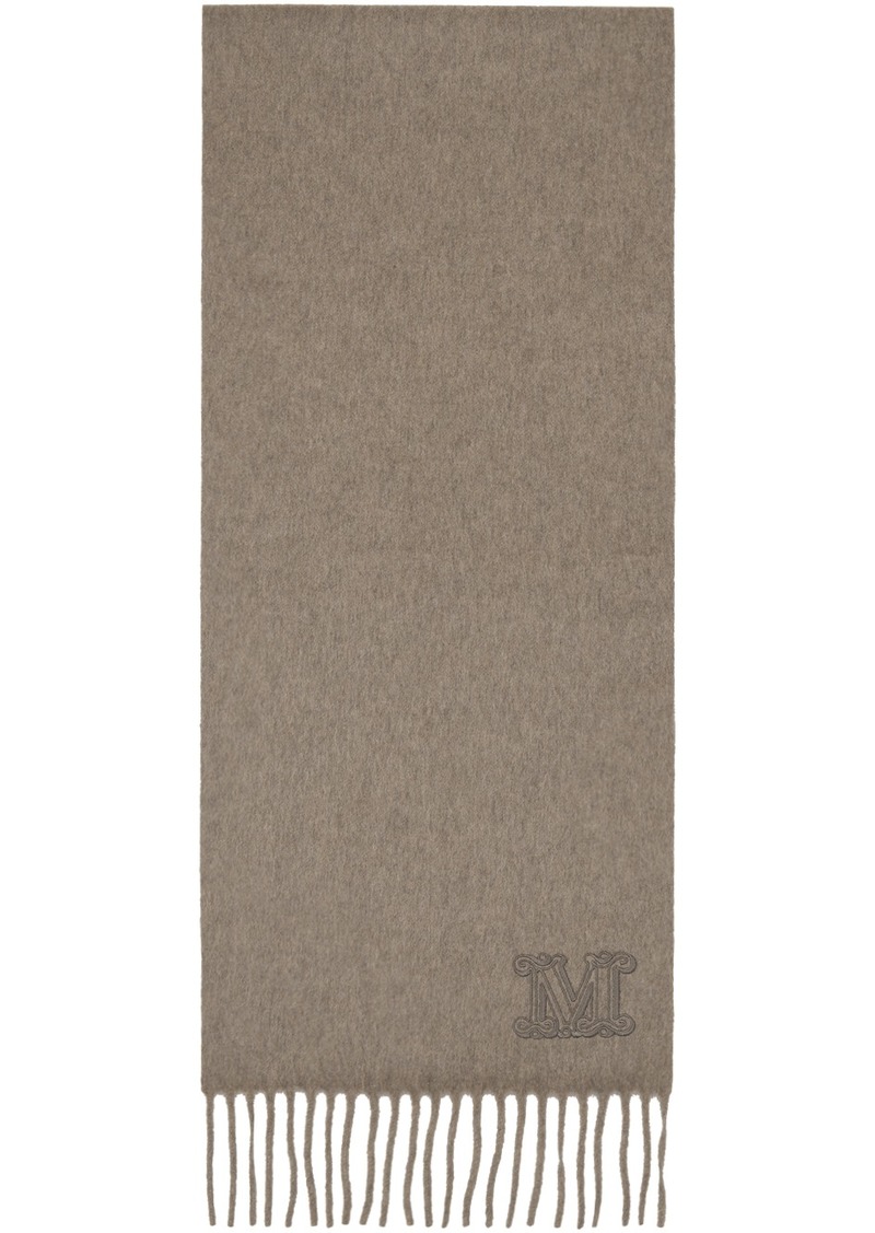 Max Mara Brown Cashmere Scarf