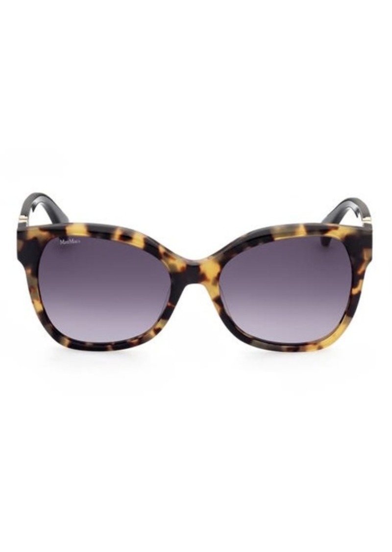 Max Mara Butterfly 56mm Gradient Cat Eye Sunglasses