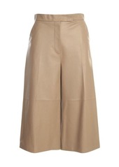 MAX MARA CALTE LEATHER COULOTTE PANTS CLOTHING
