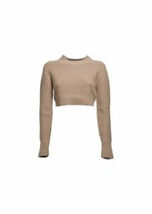 MAX MARA Camel pure cashmere Kaya cropped pullover Max Mara