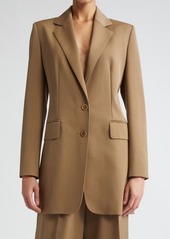 Max Mara Caprile Wool & Mohair Long Blazer