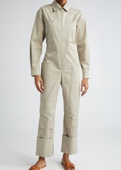 Max Mara Caraibi Stretch Cotton Workwear Jumpsuit