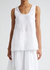 Max Mara Studio Ebridi Lace Trim Sleeveless Top