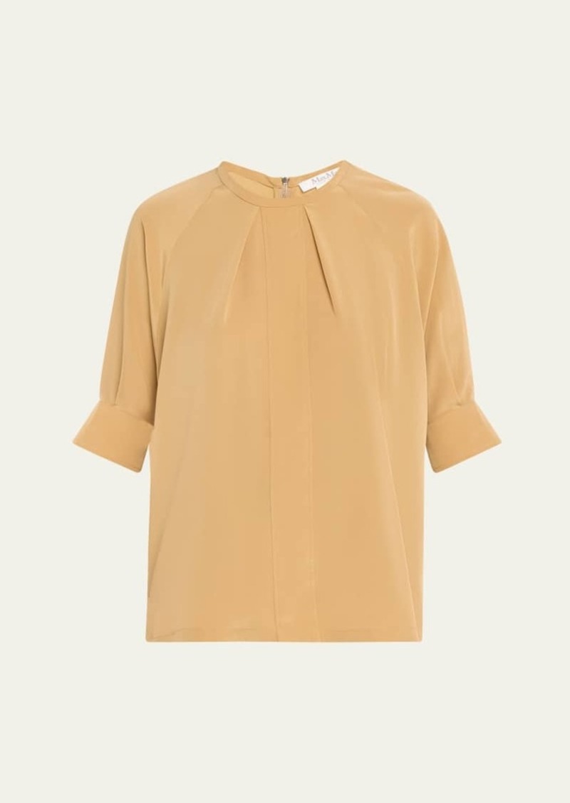 Max Mara Ecuador Pintuck Blouse