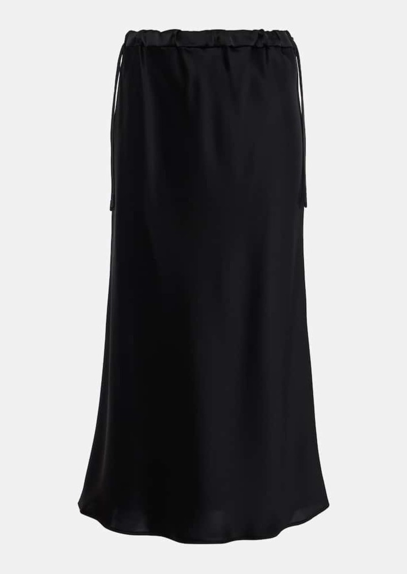 Max Mara Editore satin midi skirt