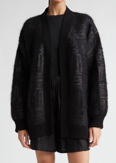 Max Mara Estonia Textured Sequin Knit Cardigan