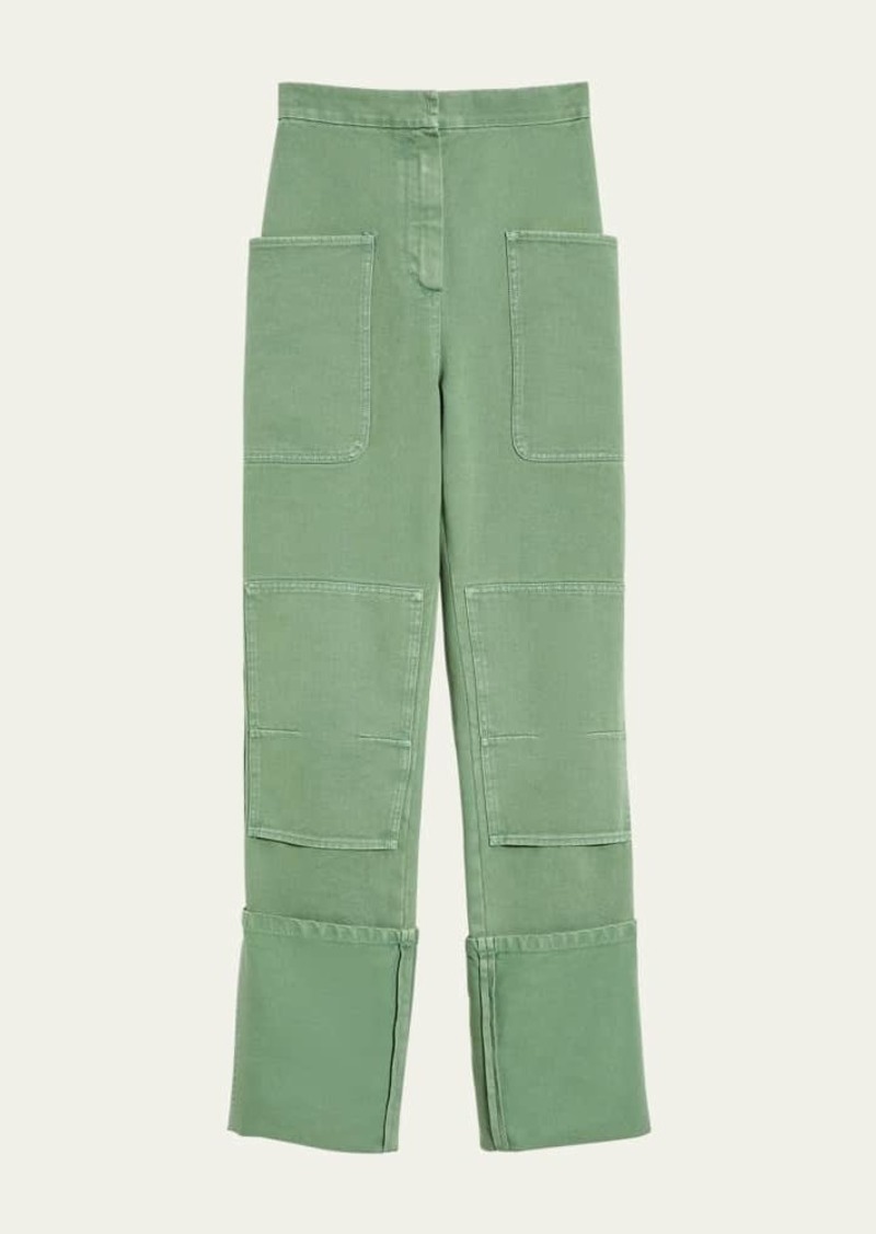 Max Mara Facella Straight-Leg Cargo Pants