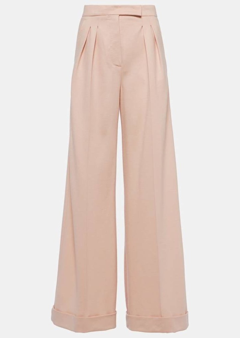 Max Mara Faraday wool jersey wide-leg pants