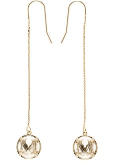 Max Mara Gold Chain Pendant Earrings