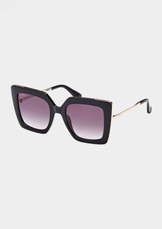 Max Mara Gradient Acetate Butterfly Sunglasses