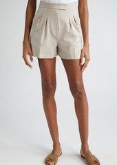 Max Mara Jessica Tailored Cotton Tweed Shorts