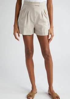 Max Mara Jessica Tailored Cotton Tweed Shorts