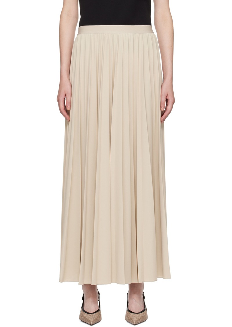 Max Mara Leisure Beige Maesa Maxi Skirt