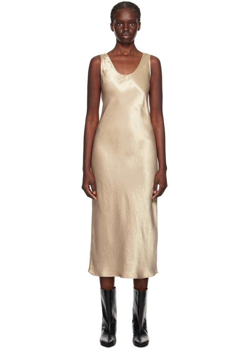 Max Mara Leisure Beige Talete Midi Dress