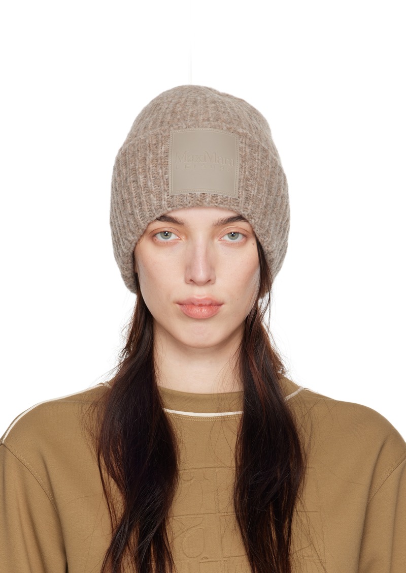 Max Mara Leisure Beige Wool Beanie