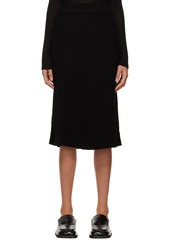 Max Mara Leisure Black Egizi Midi Skirt