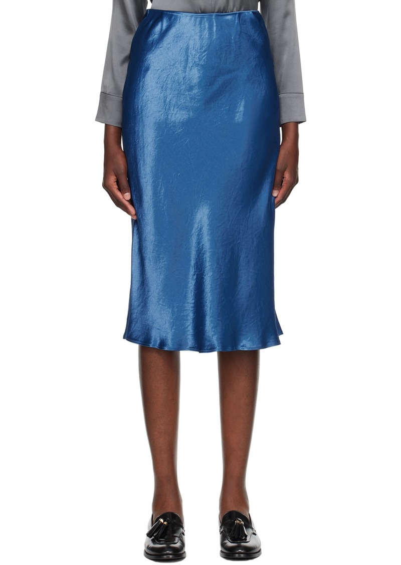 Max Mara Leisure Blue Alessio Midi Skirt