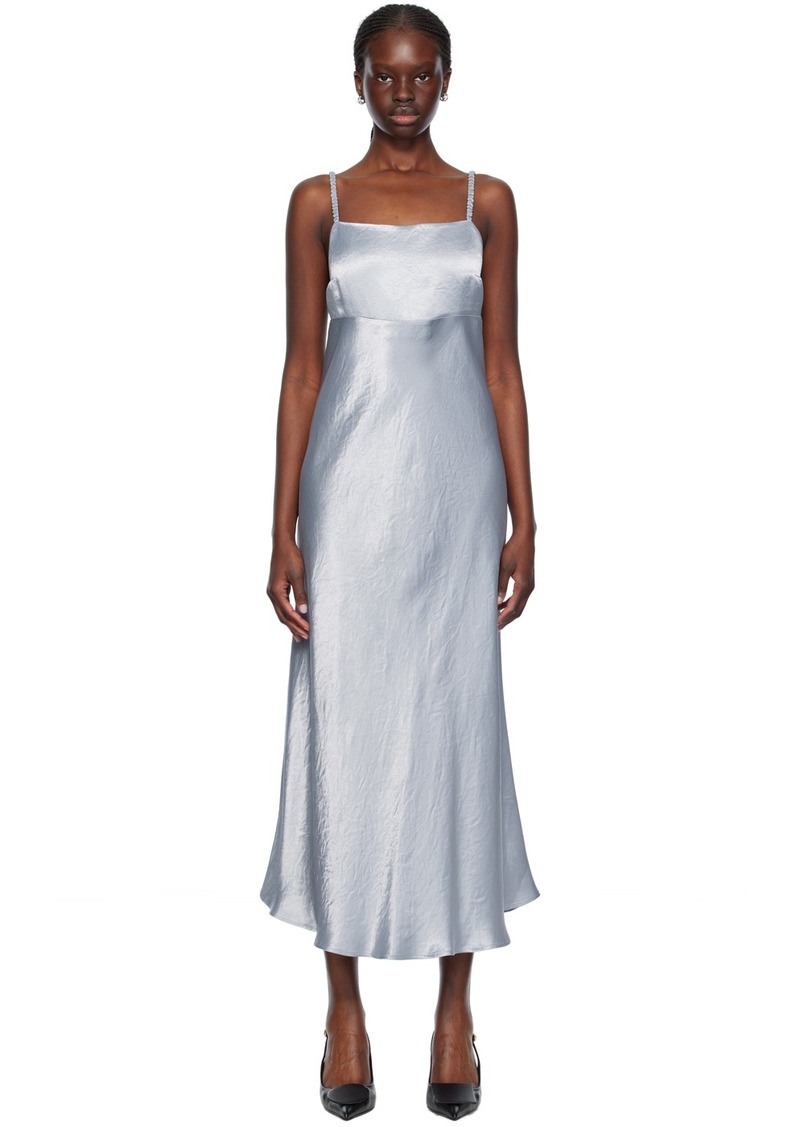 Max Mara Leisure Blue Baden Midi Dress