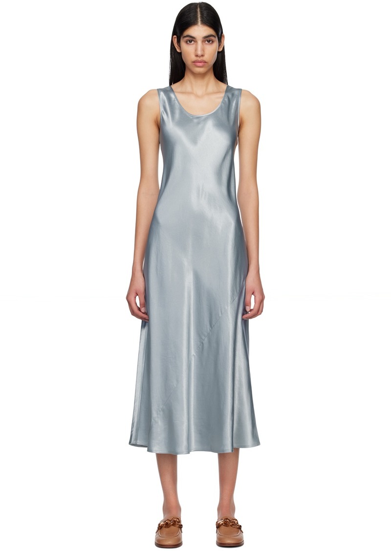 Max Mara Leisure Blue Flared Midi Dress