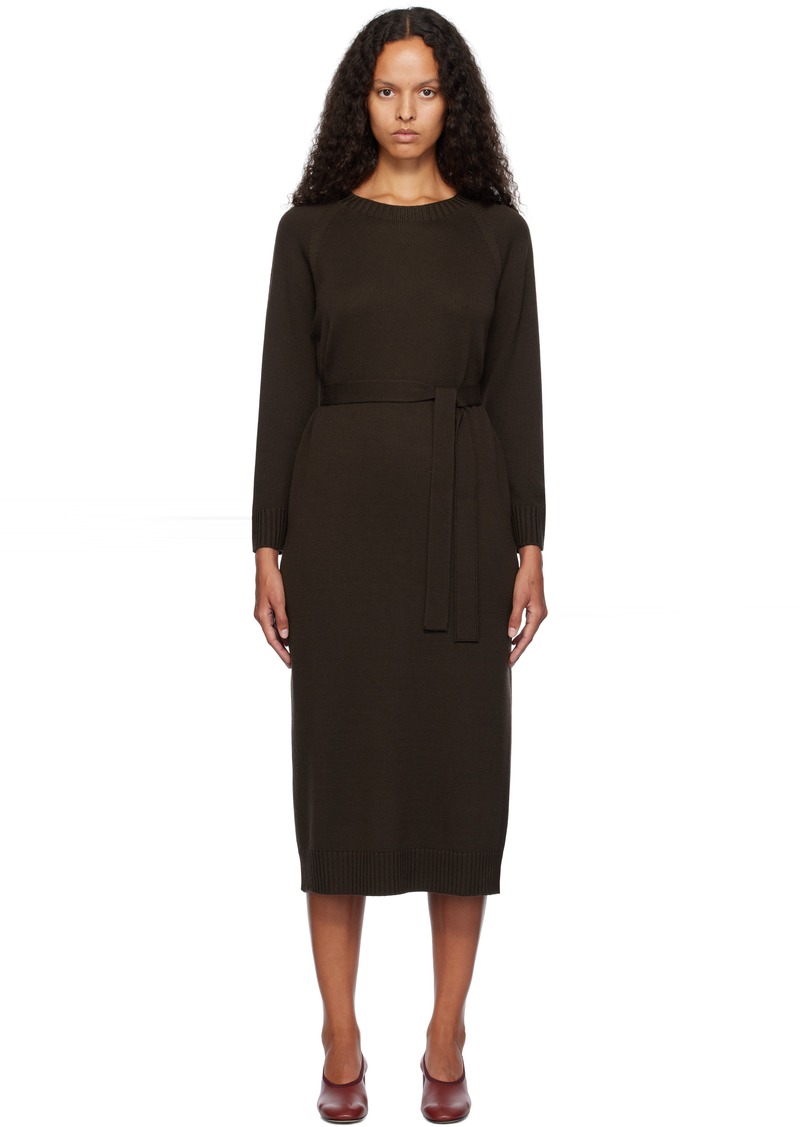 Max Mara Leisure Brown Scrivia Midi Dress