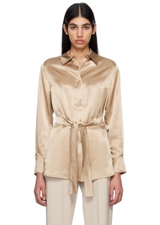 Max Mara Leisure Gold Belted Shirt