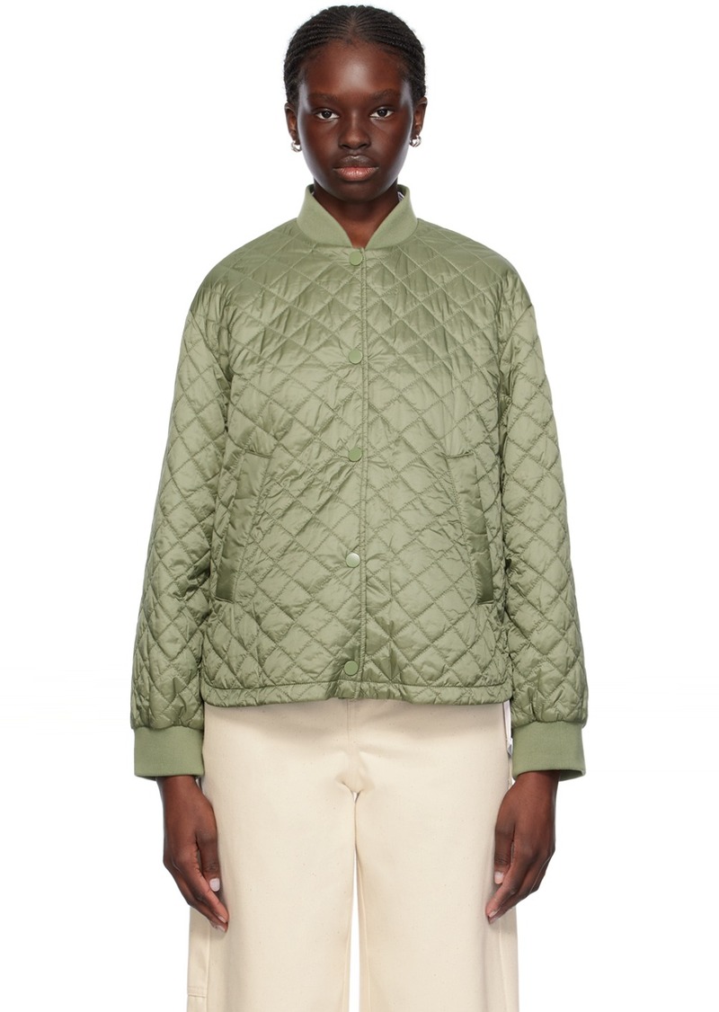 Max Mara Leisure Green Martora Bomber Jacket