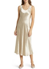 Max Mara Leisure Talete Textured Satin Midi Dress