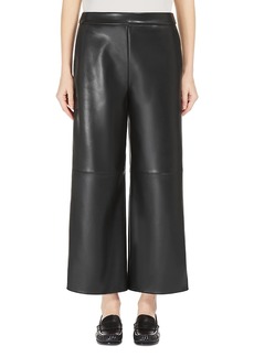 Max Mara Luciana Faux Leather Straight Pants