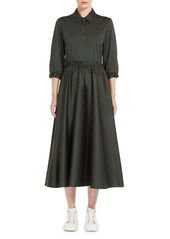 Max Mara Leisure Maggie Mixed Media Midi Dress