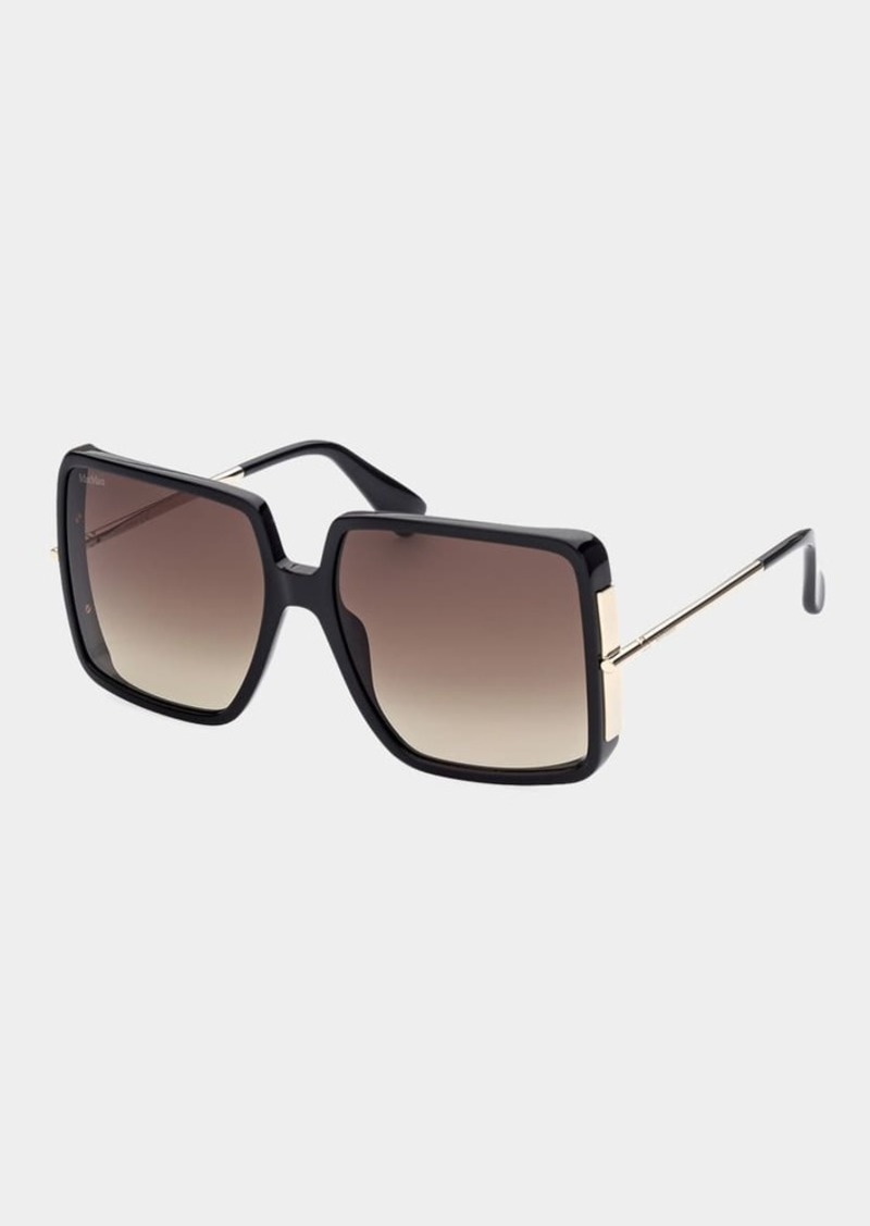 Max Mara Malibu Square Acetate Sunglasses